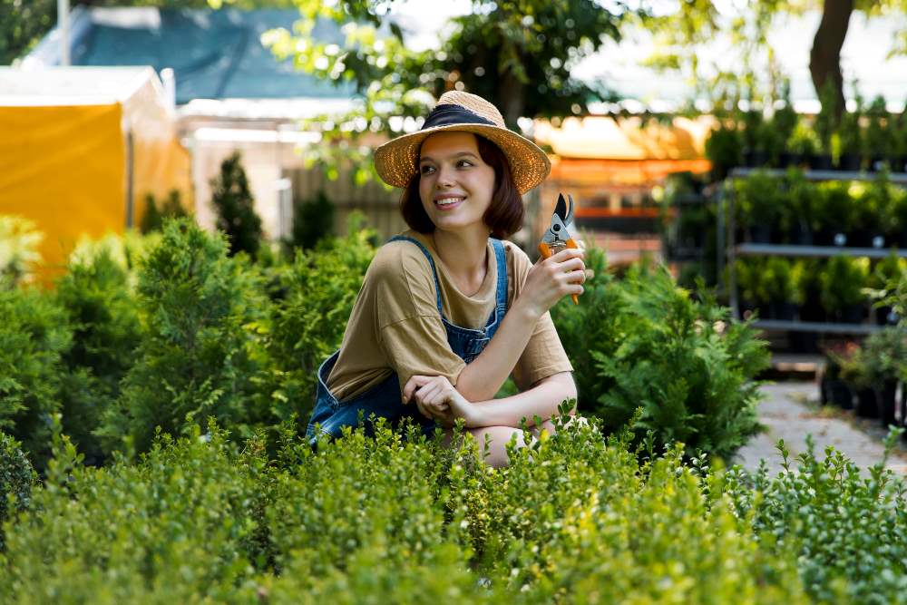 happy garden home owner