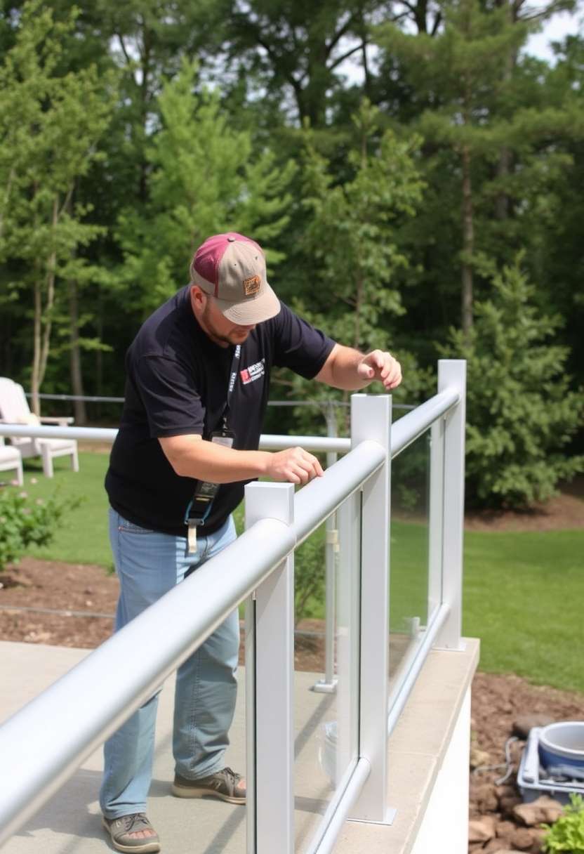 setting up aluminum posts